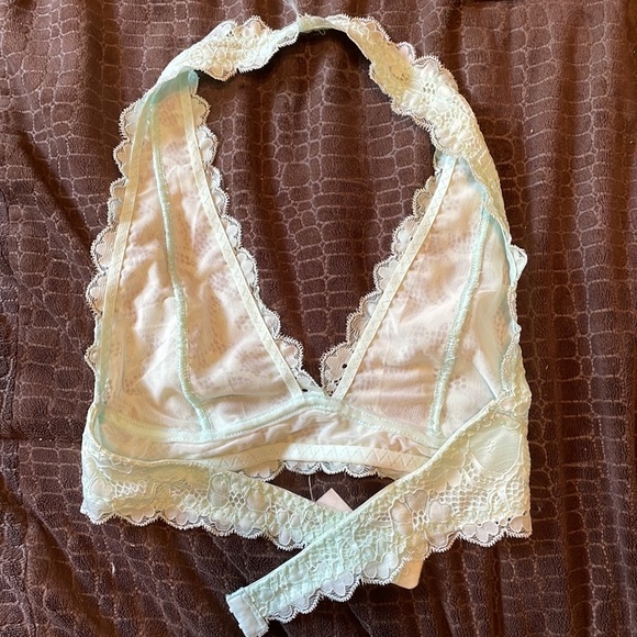 Mint Green Halter Bralette - Picture 2 of 2